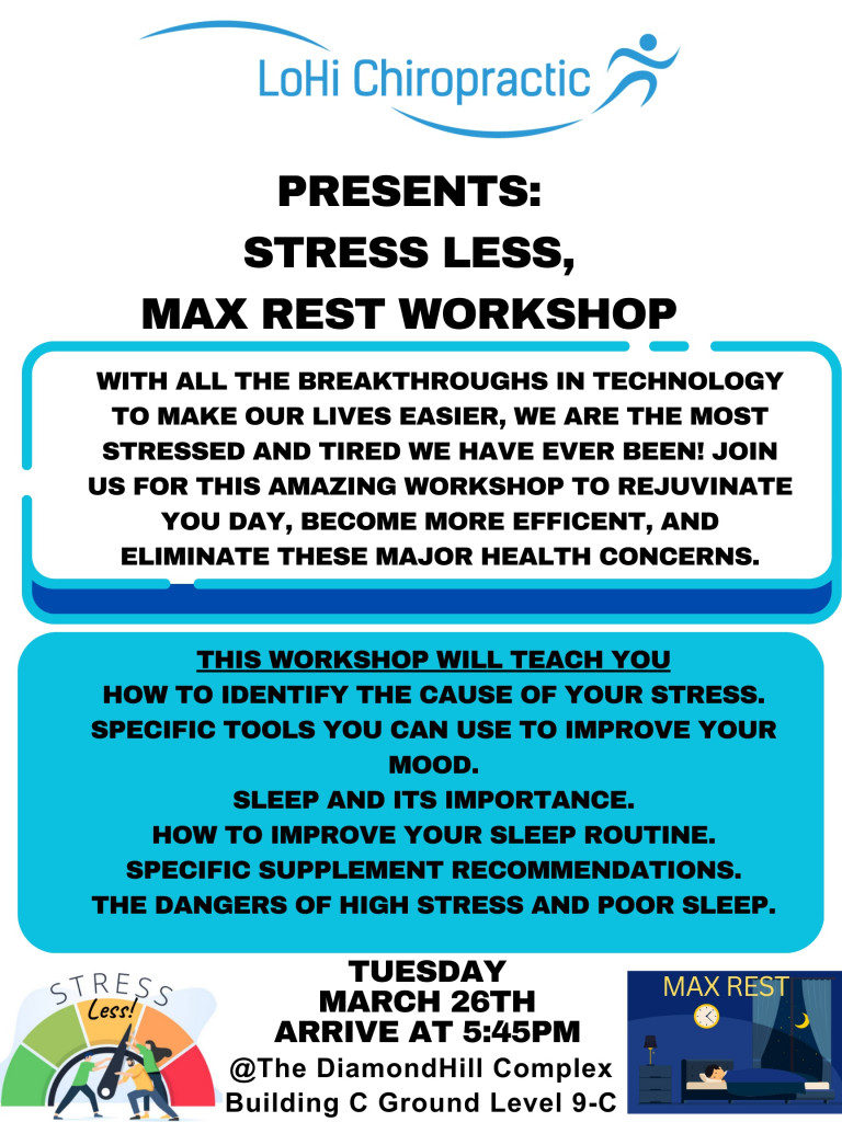 Presents Stress Less, Max Rest Workshop