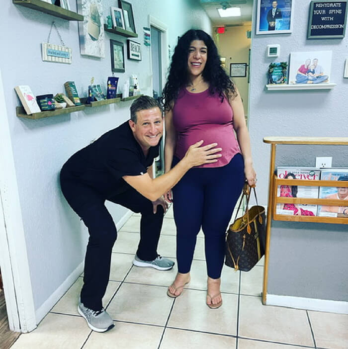 Dr. Ryan with pregnant patient