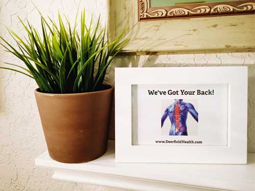 At Deerfield Health and Wellness Center, we provide natural relief care.