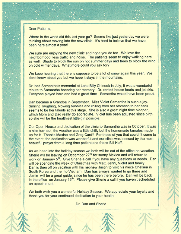 2017 Christmas Letter
