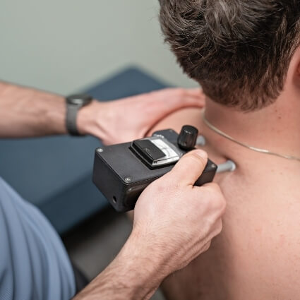 Dr Maxamillion performing gonstead