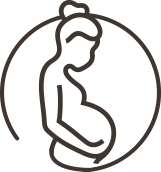 Illustration of a pregnant person