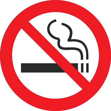 A no smoking symbol.