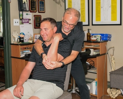 Chiropractic Care Shoulder adjustment