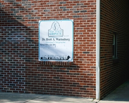 Office building signage outside