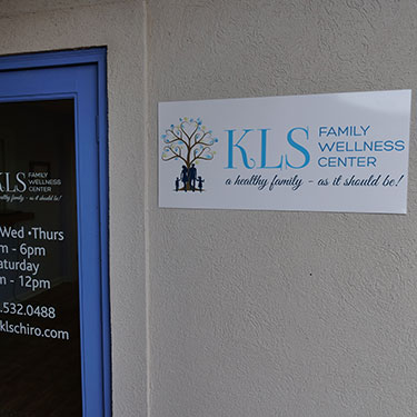 KLS Chiropractic office sign