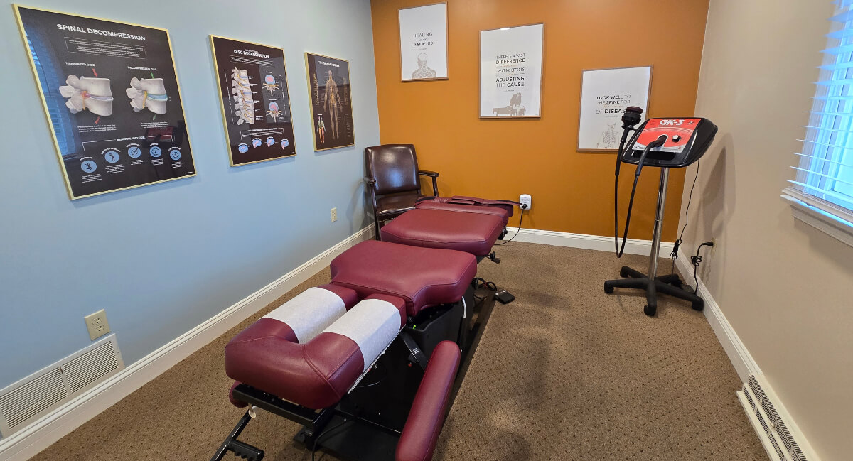 Schreppler Chiropractic Offices P.A adjustment room