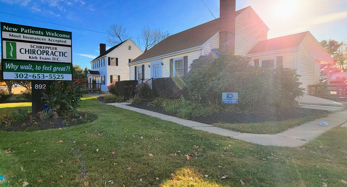 Wide shot of the Schreppler Chiropractic Offices P.A office
