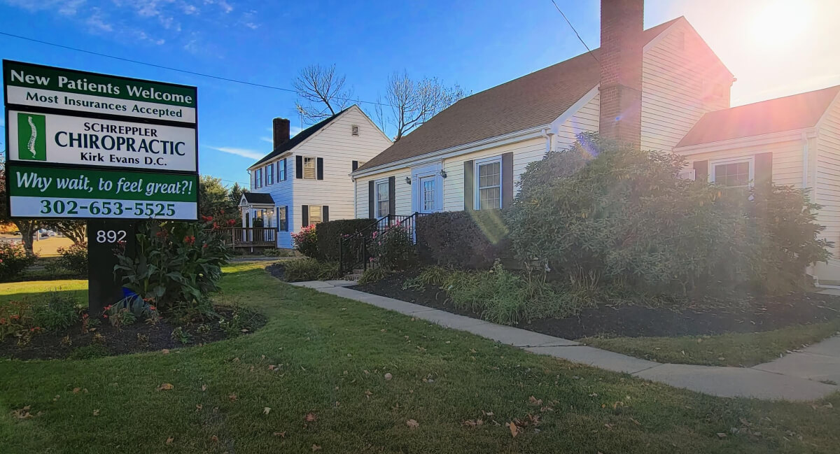 Wide shot of the Schreppler Chiropractic Offices P.A office