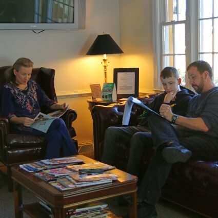 patients in our waiting area