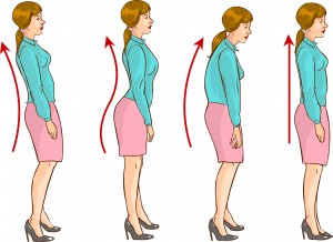 Poor posture can take many forms.