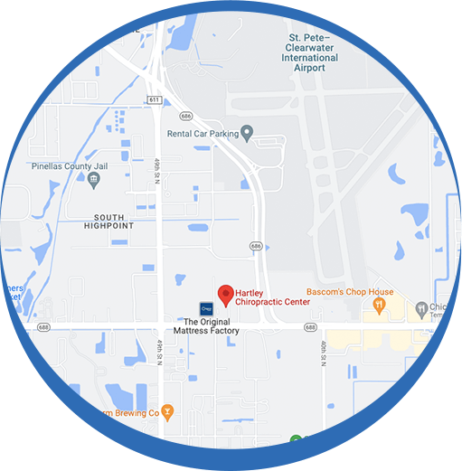 Hartley Chiropractic Center Clearwater map