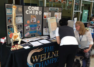 True North Chiropractic Community Outreach table