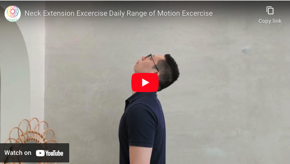 NECK EXTENSION EXERCISE DAILY