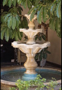 Fountain at the practice