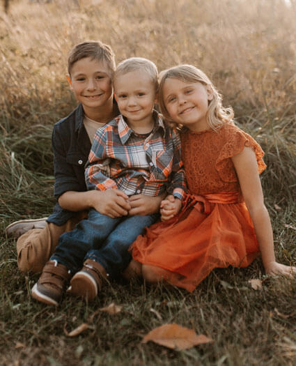 Aksel, Adalyn, and Baeren