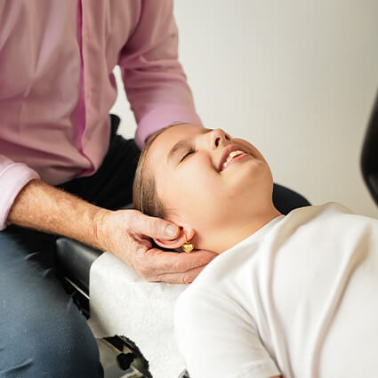 Child getting adjusted