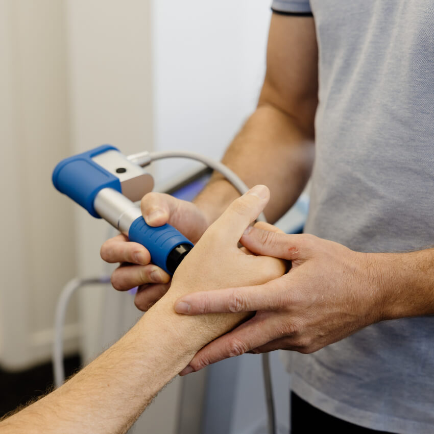 therapy on arm