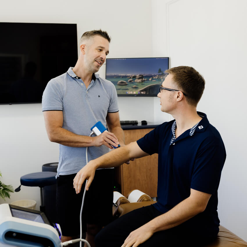 therapy on arm