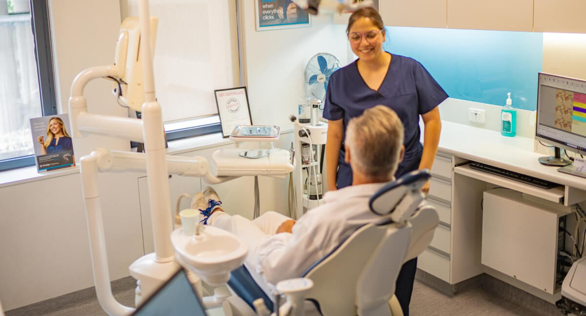 Sydney patient in a dental consultation