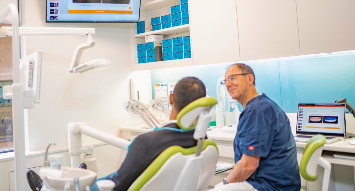 Sydney patient in a dental consultation