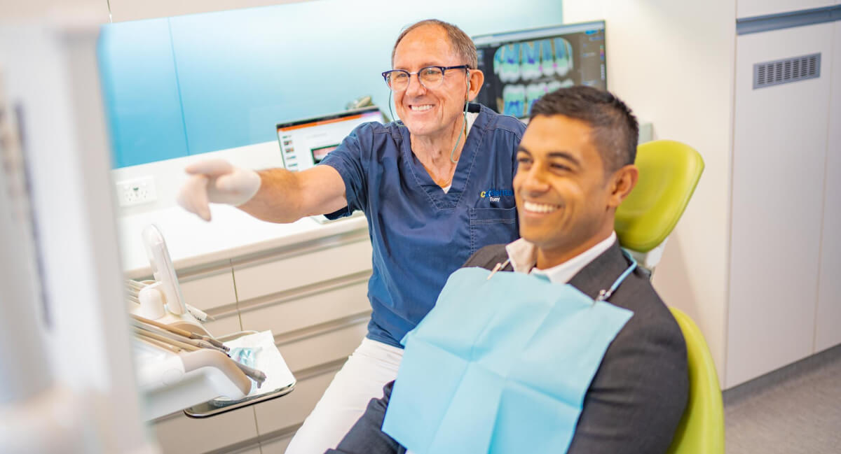 Sydney patient in a dental consultation