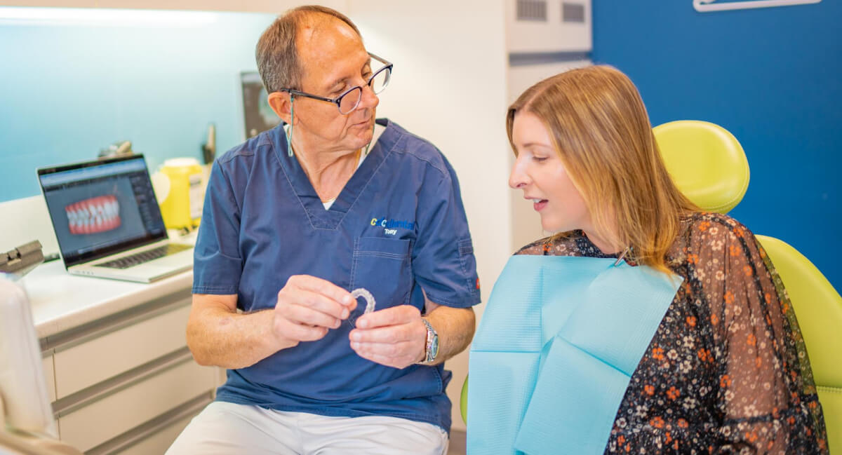 Sydney patient in a consultation at CDC Dental
