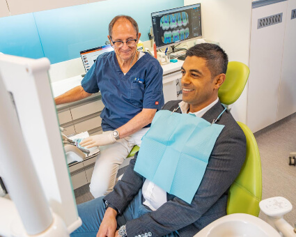 Sydney patient and dentist in a consultation