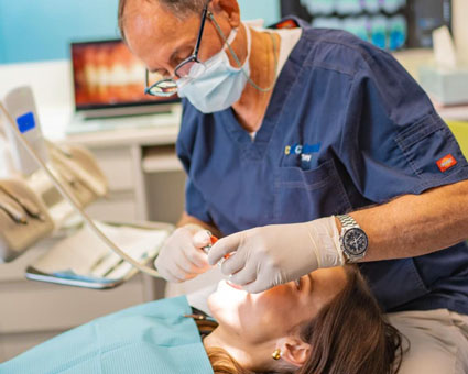 Sydney patient receiving dental treatment