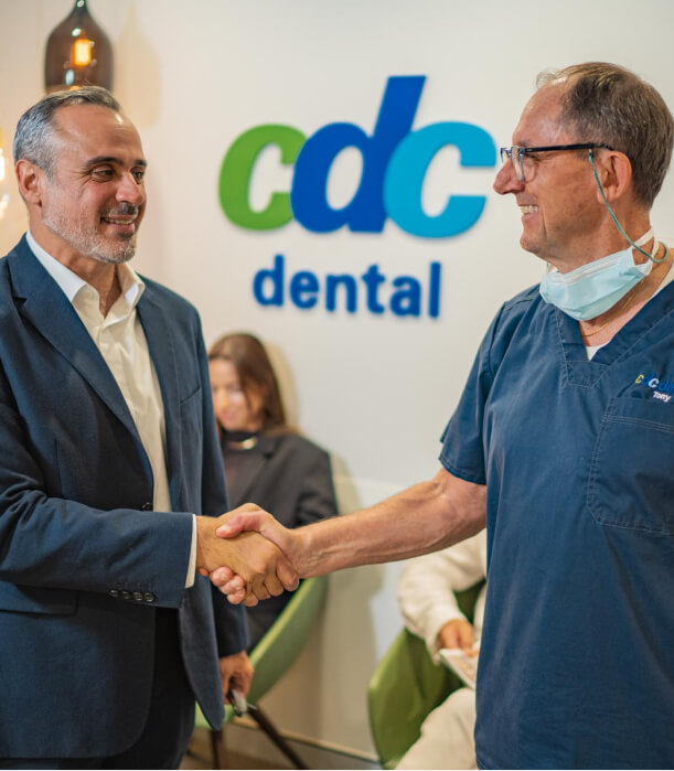 doctor shakes hand