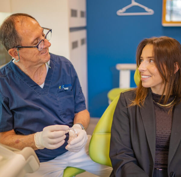 Dr. Tony talking to patient