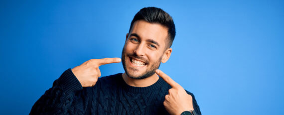 man with beutiful smile