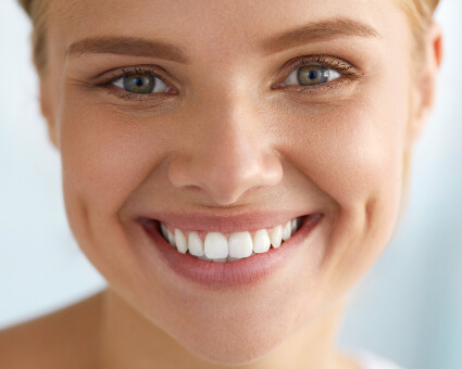 Woman with beautiful smile