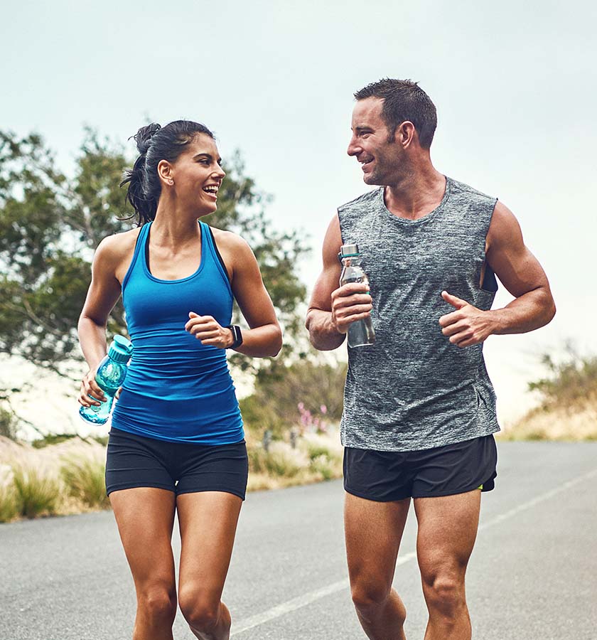 Couple jogging