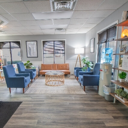 our waiting area