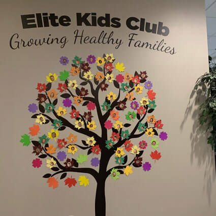 Club wall at Elite Family Chiropractic