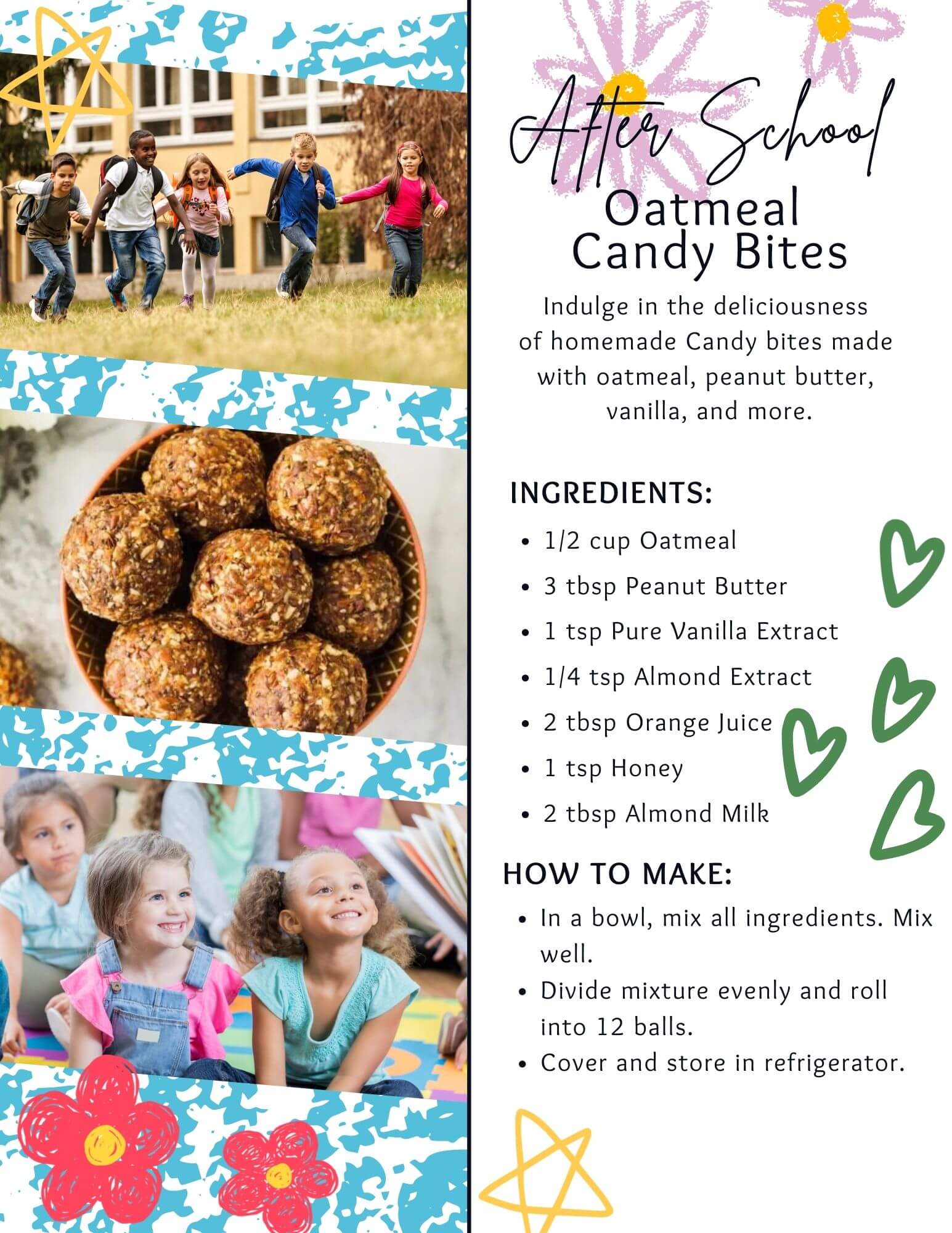 Smart Snacks for Smiling Faces! 🍪 Try These After School Oatmeal Candy Bites
