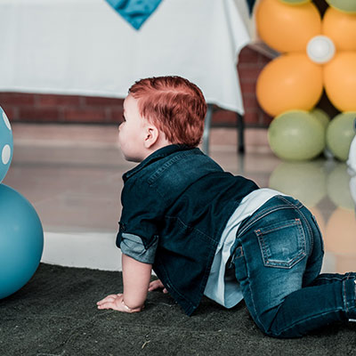 baby crawling