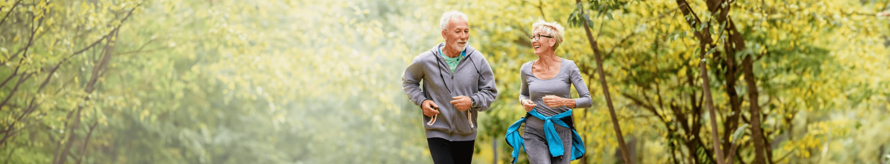 old couple jogging