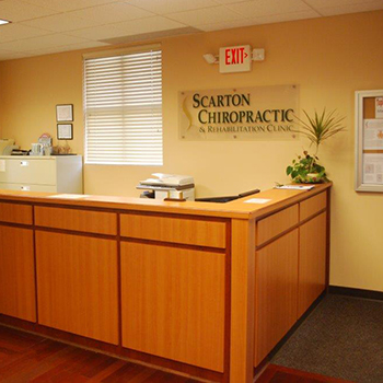 Scarton Chiropractic & Rehabilitation Clinic Reception Area