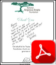 Giving back letter