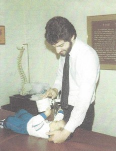 Old photo of Dr. Starkman with kid