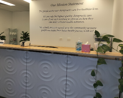 Mission Statement at front desk
