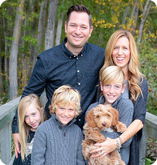 Dr. Wood with his family