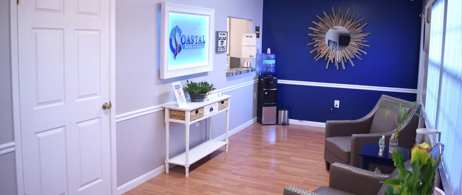 Coastal Spine and Rehab Center front desk area