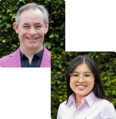 Dr Marcus Chacos and Dr Cindy Lam Headshot Chiropractic Queanbeyan Canberra
