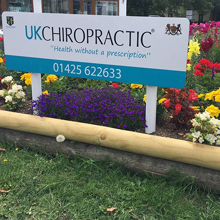 UK Chiropractic sign