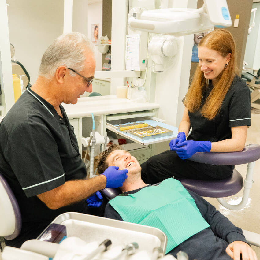 male patient during a checkup