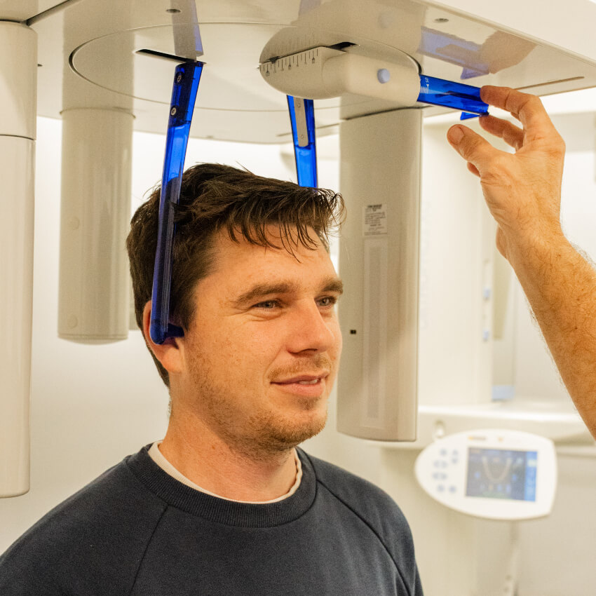 patient having xrays taken