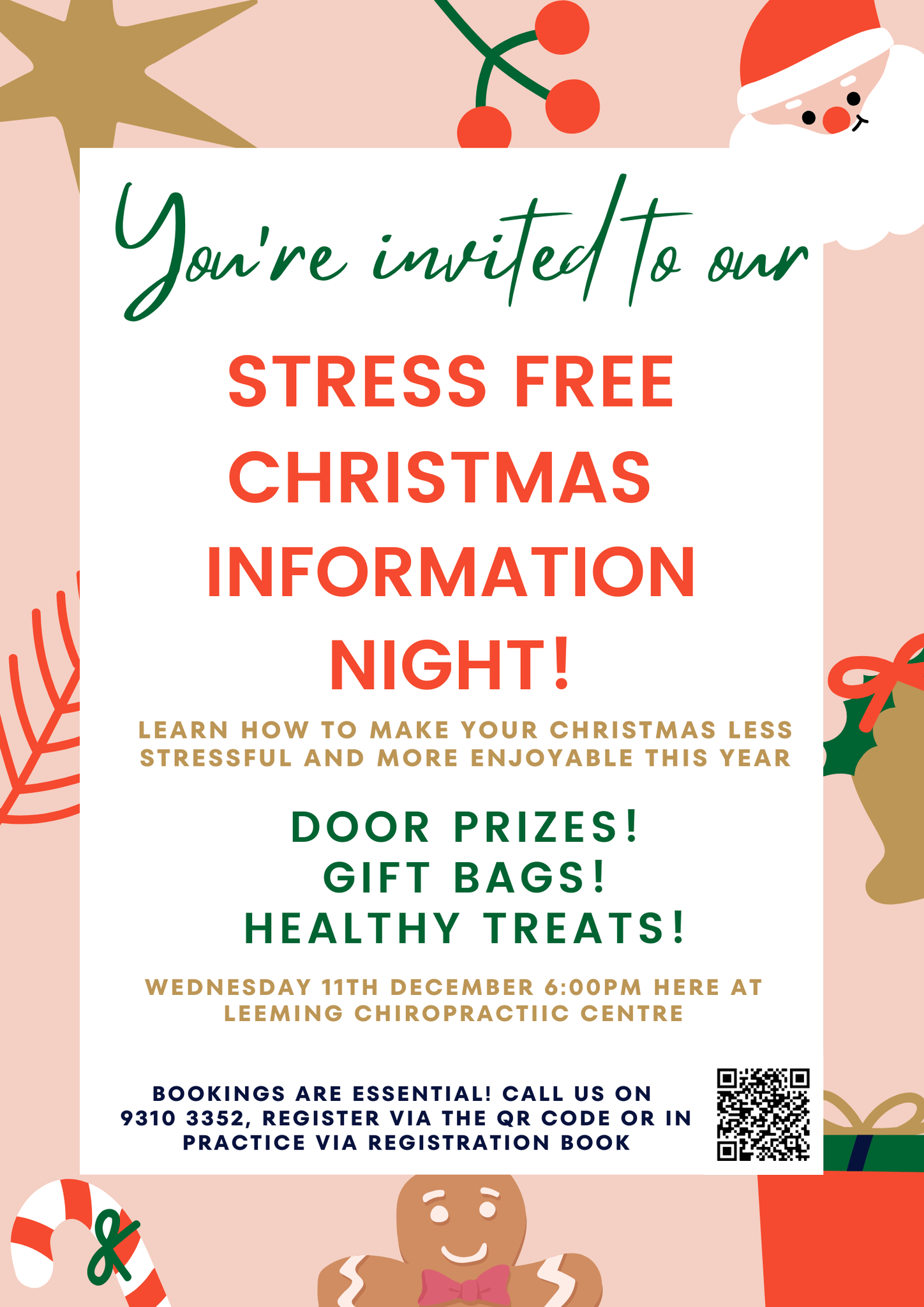 stress free christmas information night flyer 